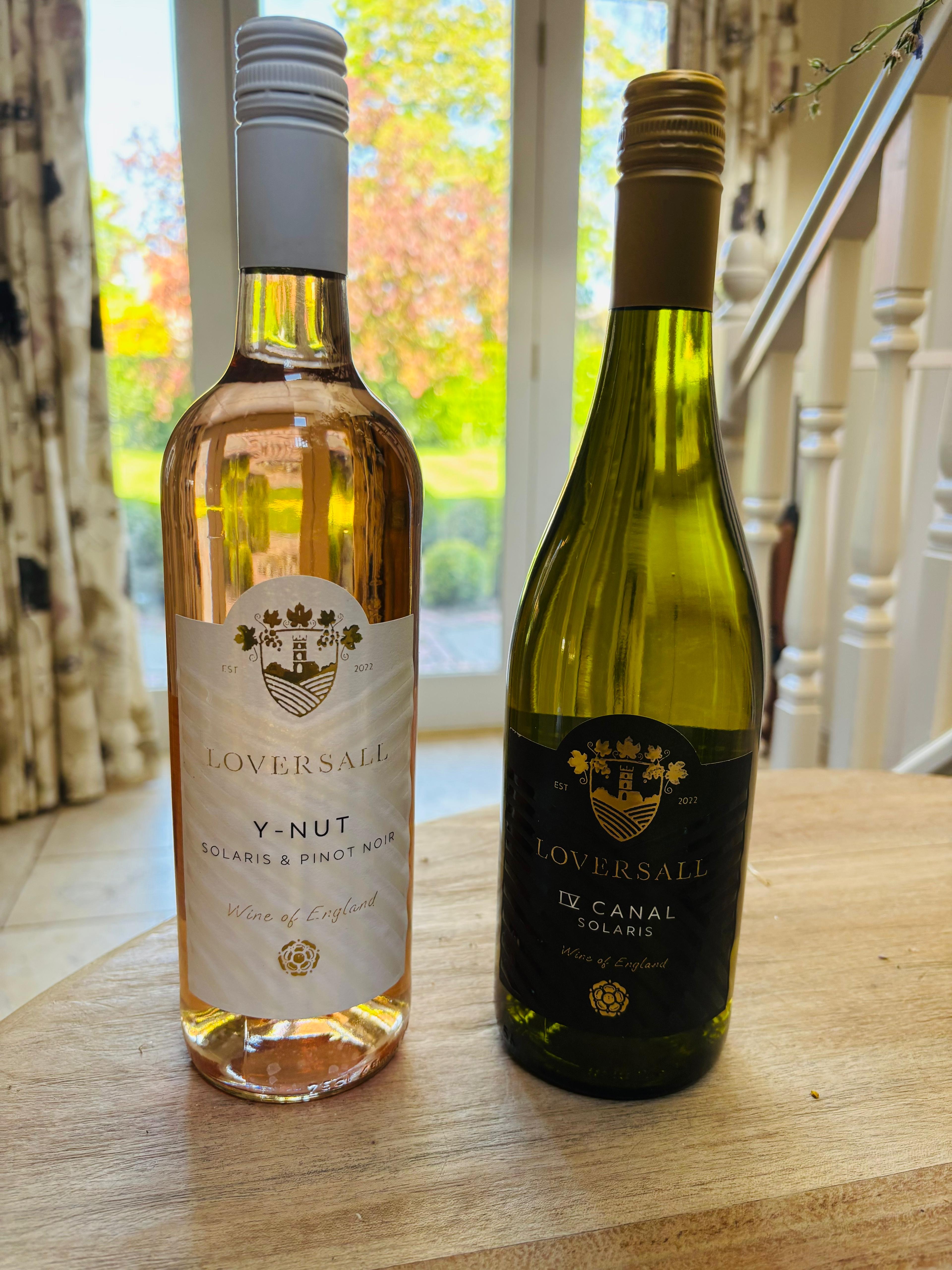 rose and white wine